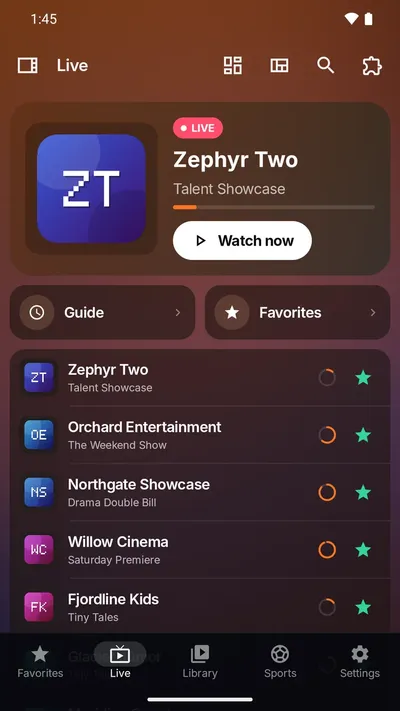 Vireko IPTV Player: Android (beta)